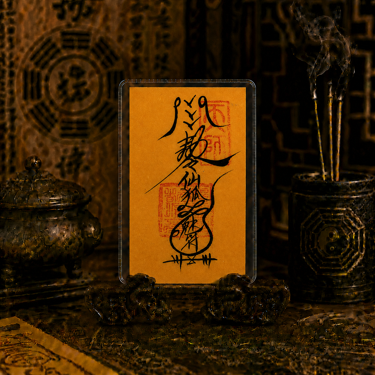Taoist talisman card