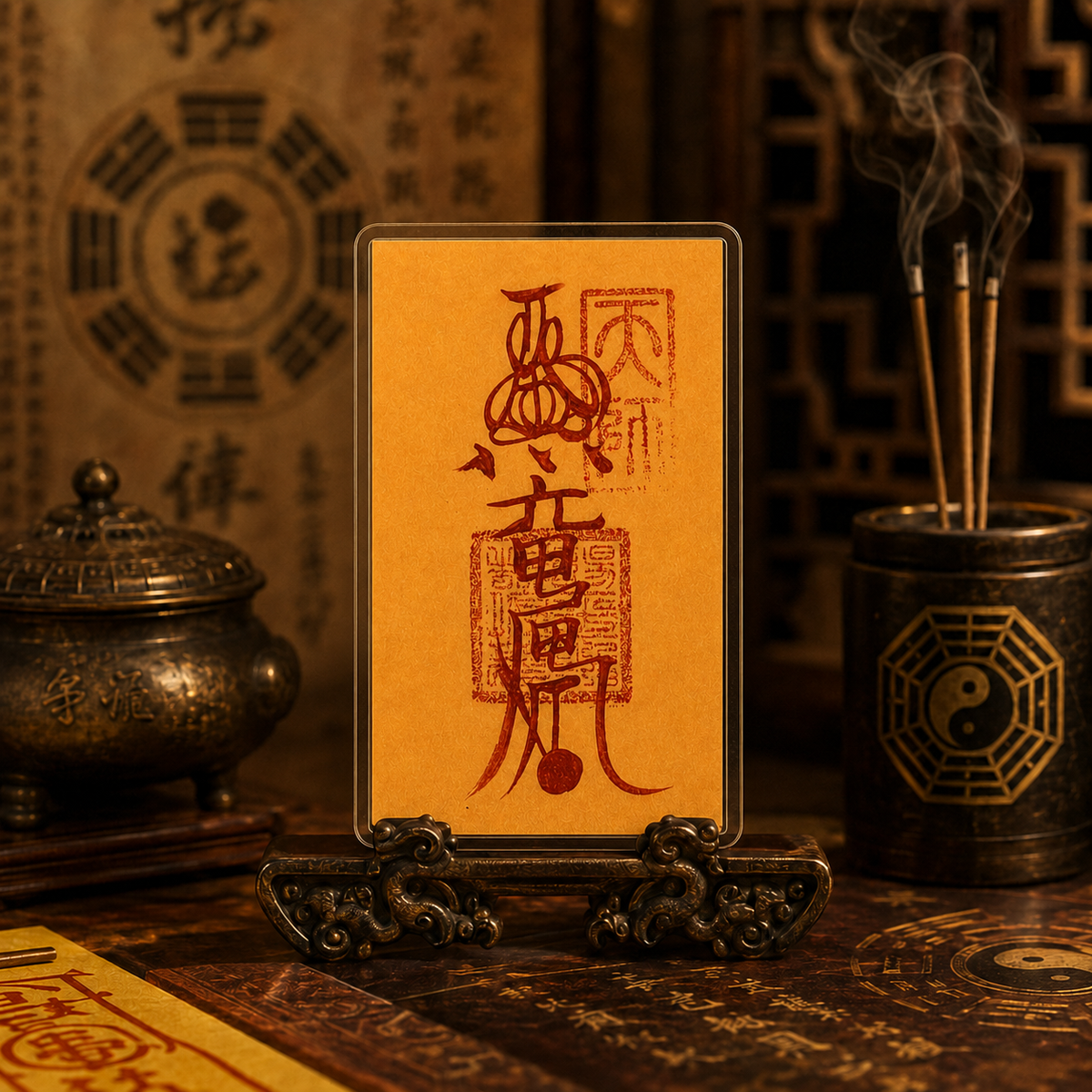 Taoist talisman card