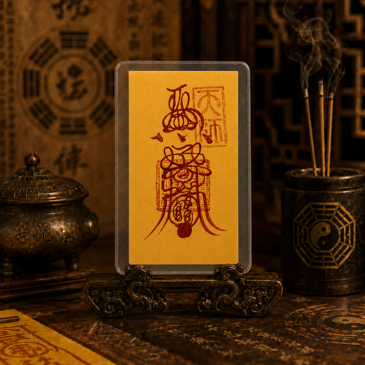 Taoist talisman card
