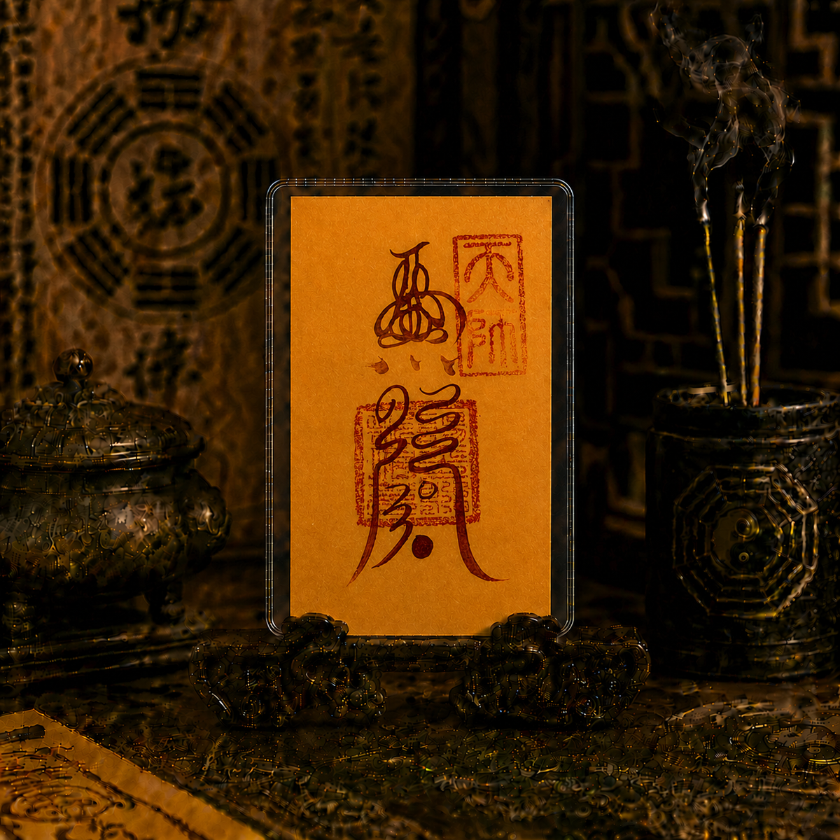 Taoist talisman card