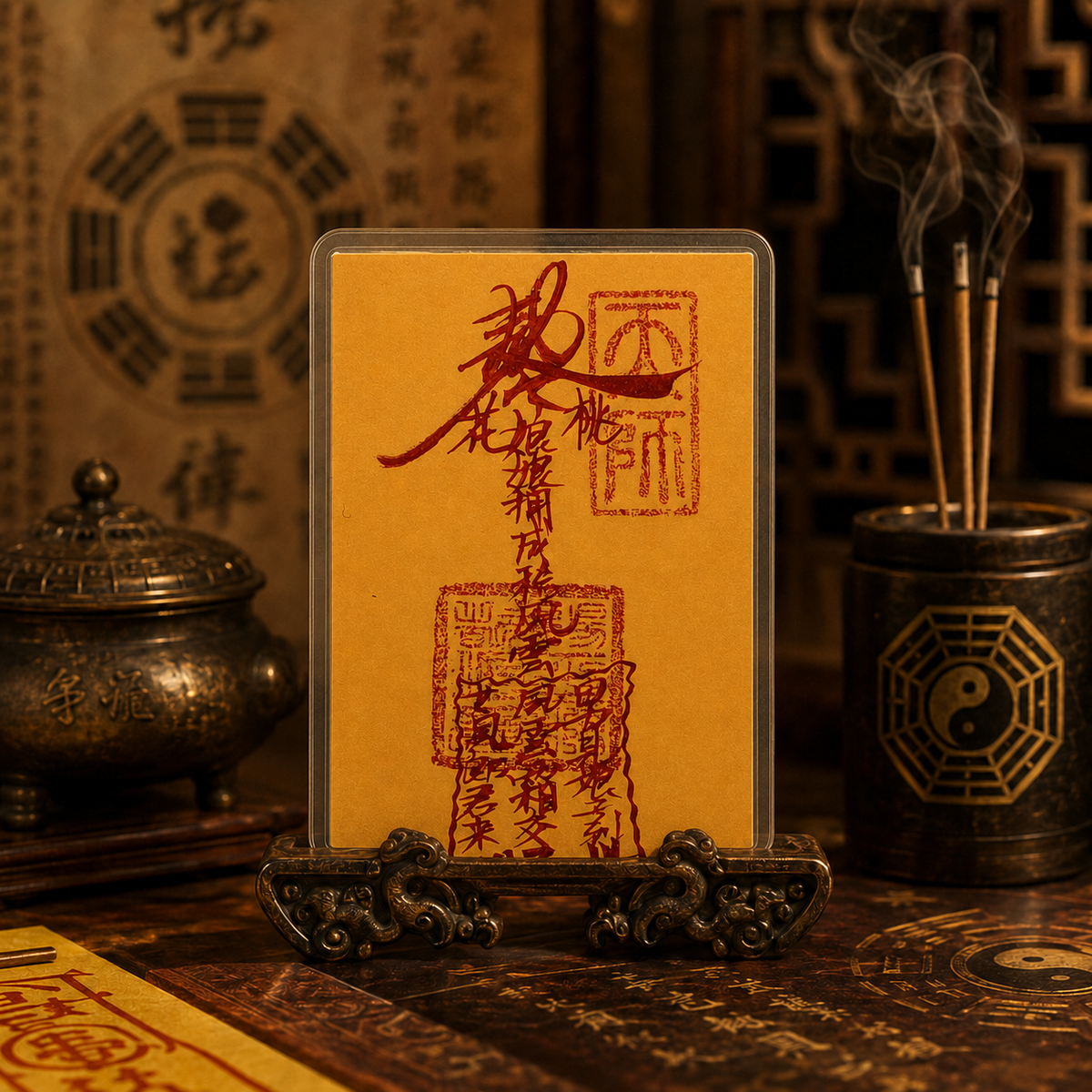 Taoist talisman card