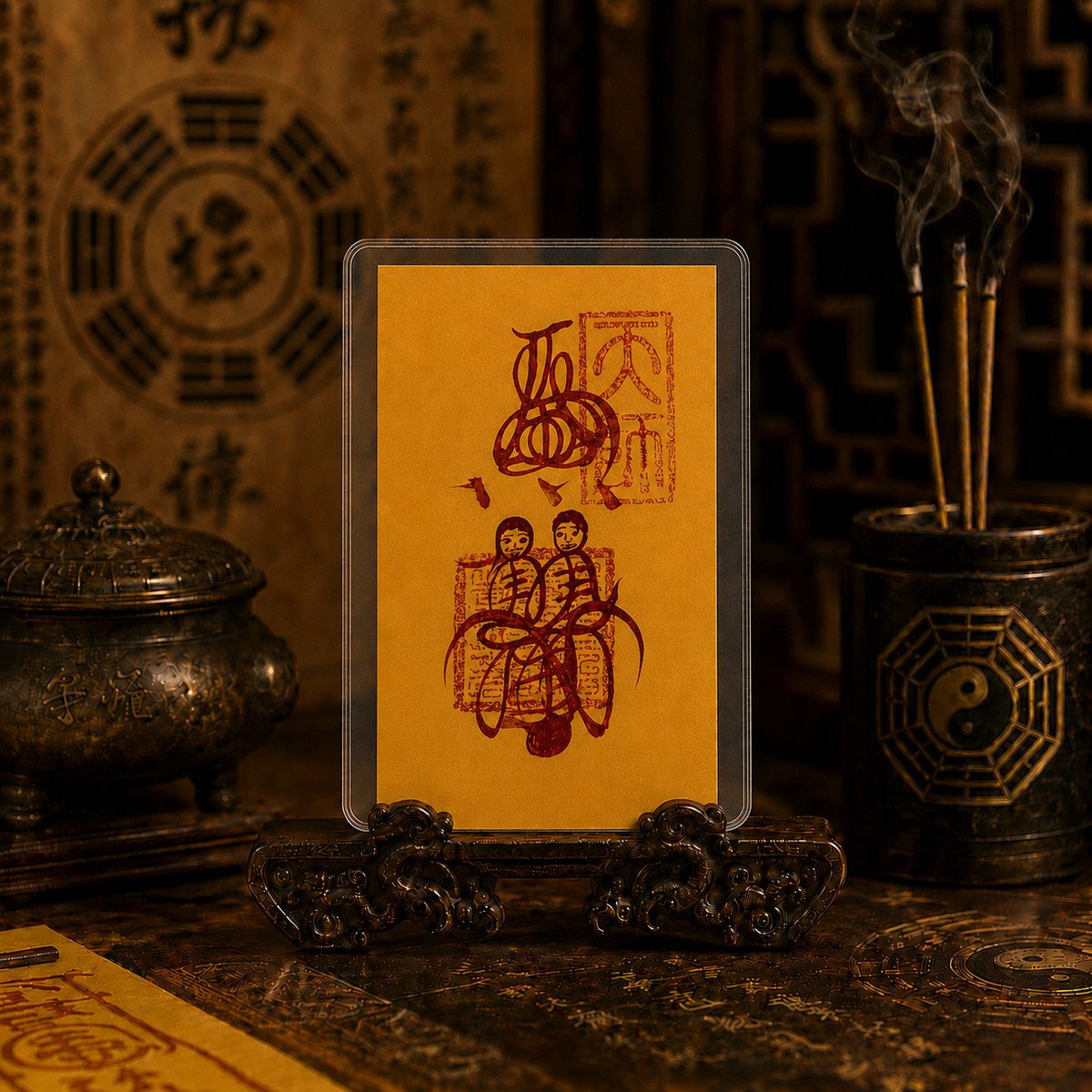 Taoist talisman card