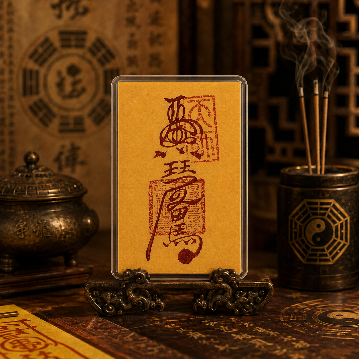 Taoist talisman card