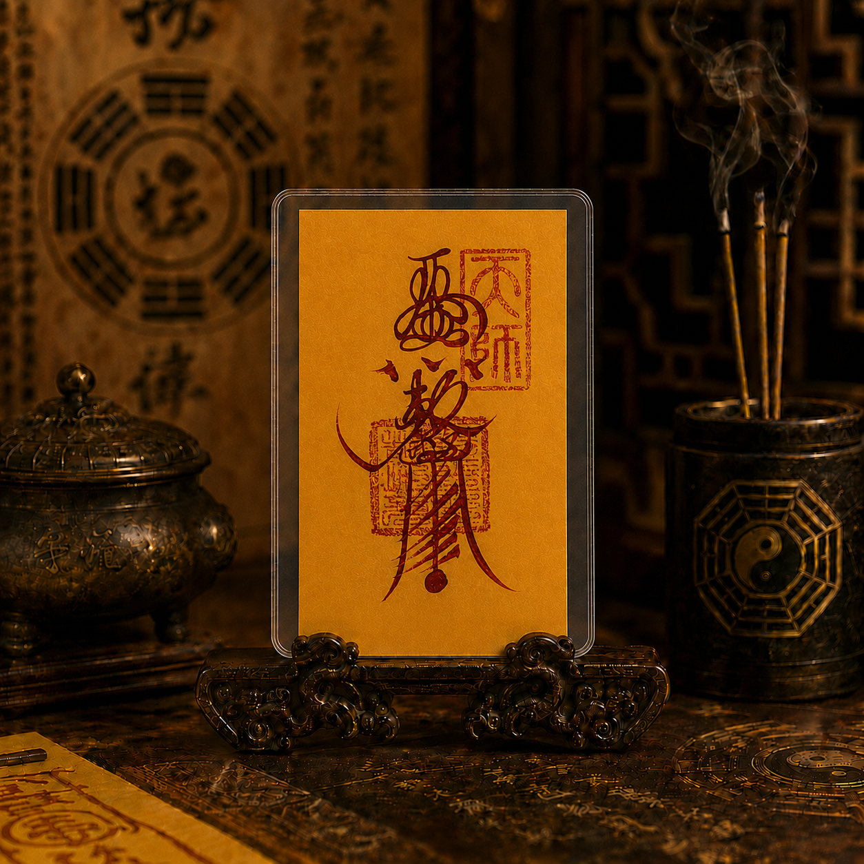 Taoist talisman card